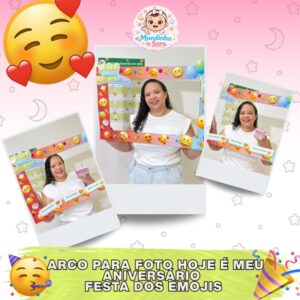Arco para fotos - Festa dos emojis
