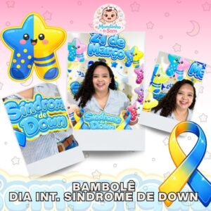 Bambolê da Sara T21 para fotos - Dia internacional do Sindrome de Down
