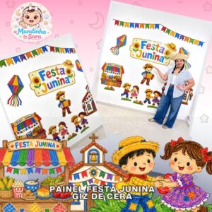 Painel Festa Junina - Giz de Cera
