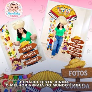 Painel arco - O  melhor arraiá do mundo