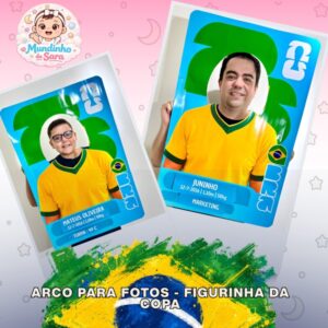 Arco para fotos - Figurinha da copa