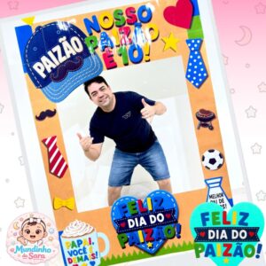 Moldura gigante de Fotos Dia dos Pais – Dia do Paizão | Painel para Fotos em PDF